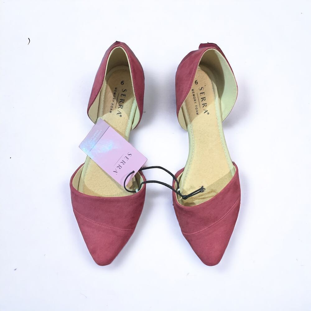 SERRA | Ladies Memory Foam Flats | Maroon | Sz 9 NWT - Picture 1 of 8
